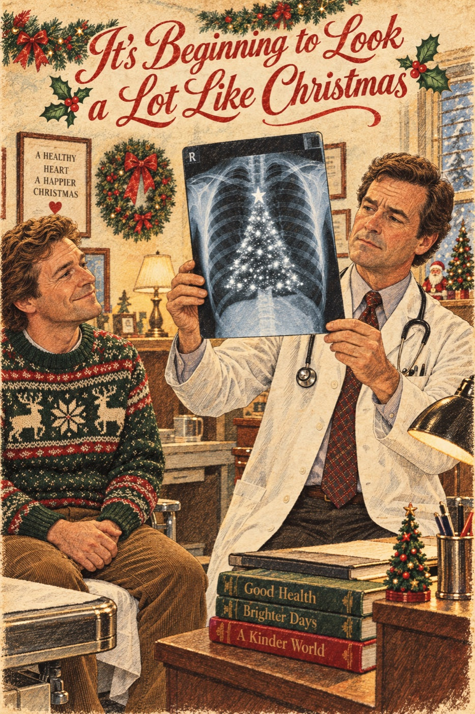 It’s Beginning to Look a Lot Like Christmas — Christmas Card artwork preview