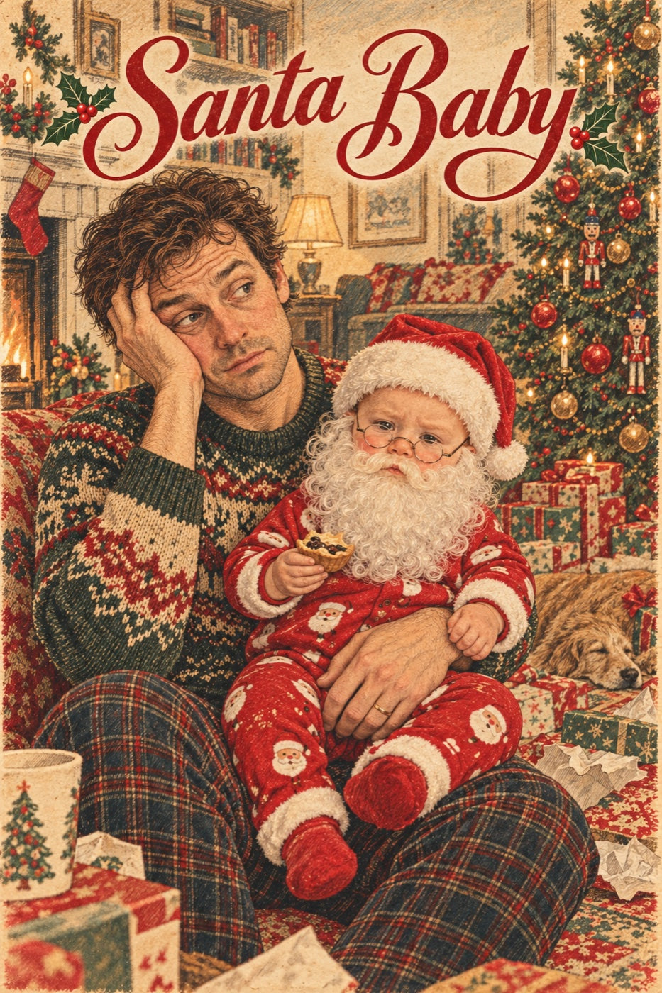 Santa Baby — Christmas Card artwork preview
