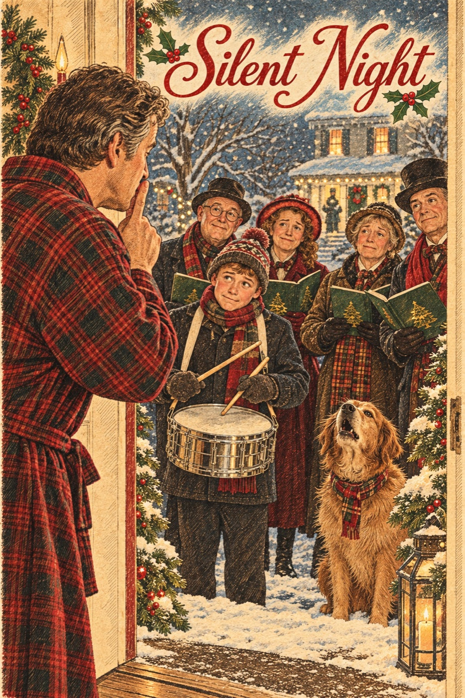 Silent Night — Christmas Card artwork preview